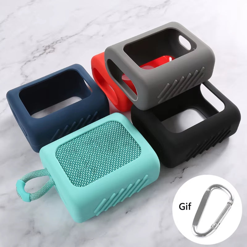 Dust-Proof Silicone Case Protective Cover Shell Anti-Fall Speaker Case for JBL GO 3 GO3 Bluetooth Speaker Accessories
