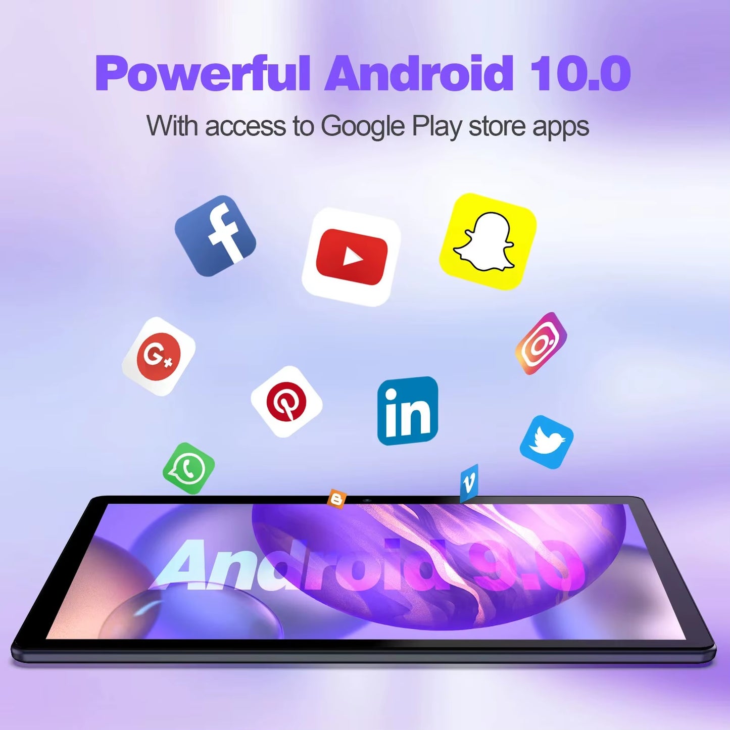 10 Inch Tablet PC with SIM Slot Android 13 64 GB Quad Core Touch Screen Wifi GPS Support 3G Phone Call