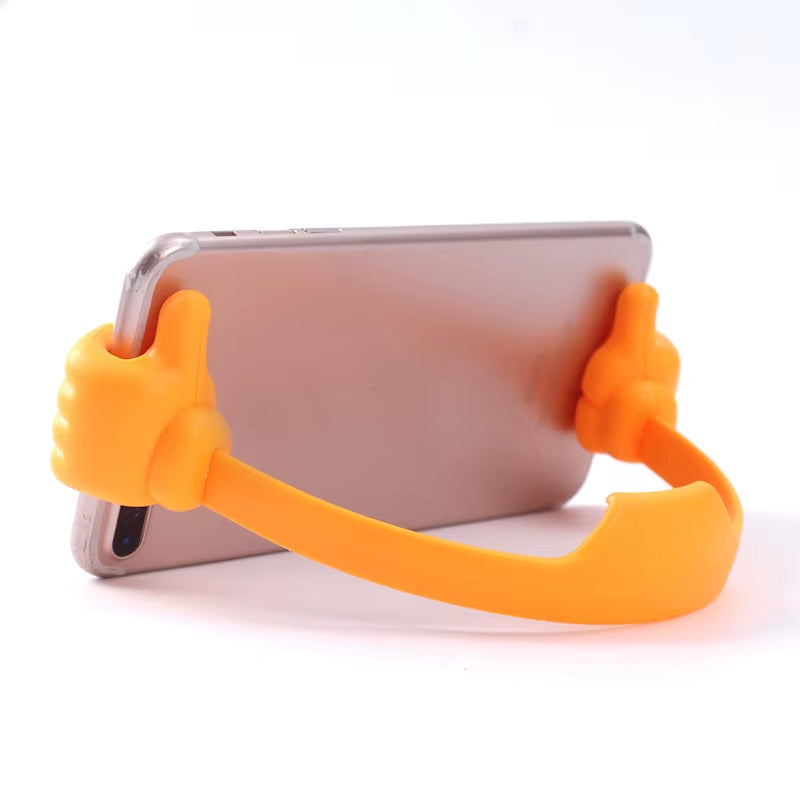 Thumbs-Up Cell Phone Holder, Adjustable Plastic Phone Stand, Multi Colors Portable Desktop Stand for Iphone Xiaomi Samsung