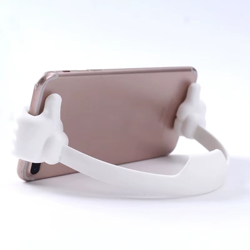 Thumbs-Up Cell Phone Holder, Adjustable Plastic Phone Stand, Multi Colors Portable Desktop Stand for Iphone Xiaomi Samsung
