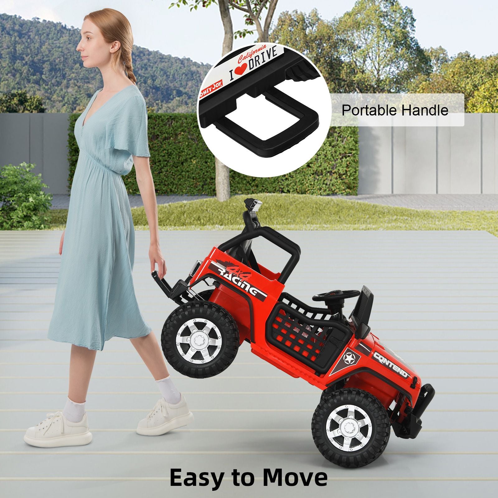2-Seat Kids Ride on Truck with Parent Remote Control