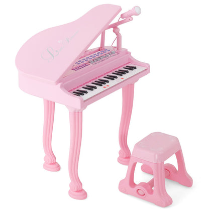 37-Key Kids Piano Keyboards with Microphone and Teaching Mode