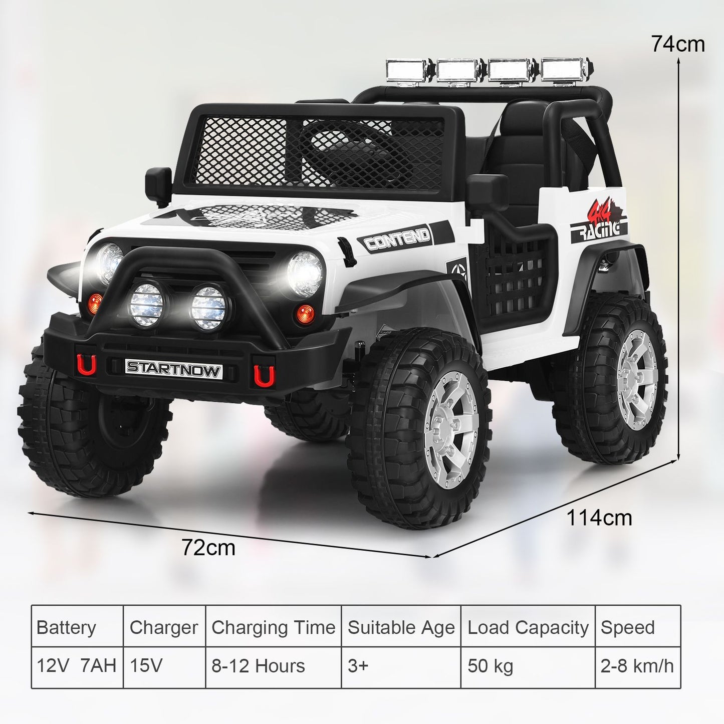 2-Seat Kids Ride on Truck with Parent Remote Control