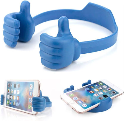 Thumbs-Up Cell Phone Holder, Adjustable Plastic Phone Stand, Multi Colors Portable Desktop Stand for Iphone Xiaomi Samsung