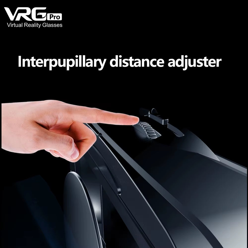 VRG Pro VR Glasses Virtual Reality Headset Devices Viar 3D Helmet Goggles Lenses Smart for Smartphone Cell Phone Game Mobile Set