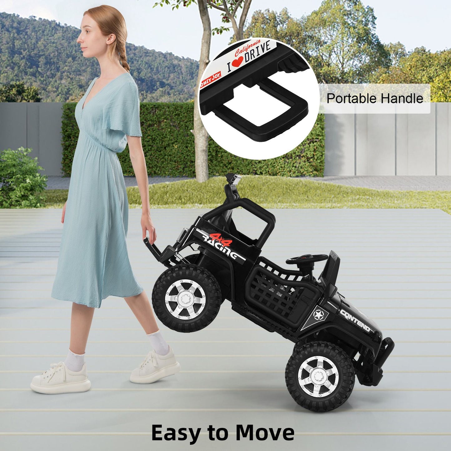 2-Seat Kids Ride on Truck with Parent Remote Control