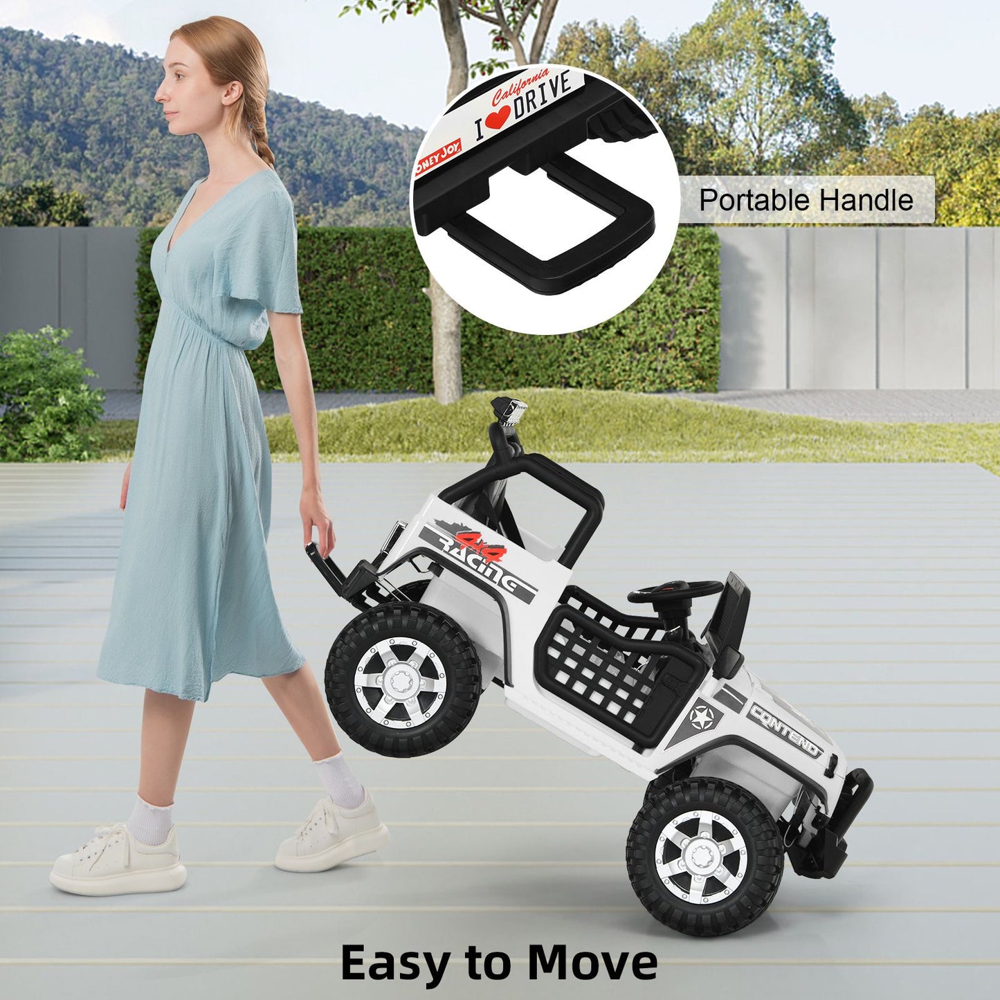 2-Seat Kids Ride on Truck with Parent Remote Control