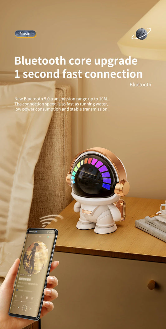 New Wireless Bluetooth Astronaut Astronaut Speaker TWS Couplet Cute Desktop Space Robot Subwoofer Bluetooth Speaker Outdoor Gift
