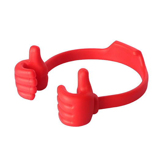 Thumbs-Up Cell Phone Holder, Adjustable Plastic Phone Stand, Multi Colors Portable Desktop Stand for Iphone Xiaomi Samsung