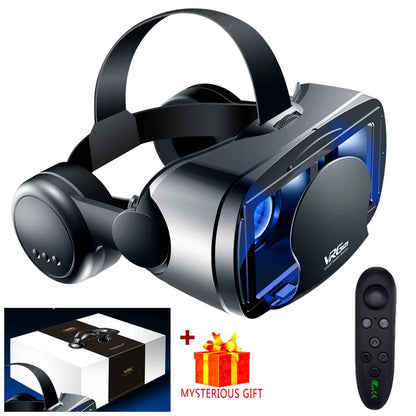 VRG Pro VR Glasses Virtual Reality Headset Devices Viar 3D Helmet Goggles Lenses Smart for Smartphone Cell Phone Game Mobile Set