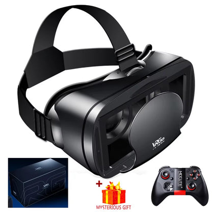VRG Pro VR Glasses Virtual Reality Headset Devices Viar 3D Helmet Goggles Lenses Smart for Smartphone Cell Phone Game Mobile Set