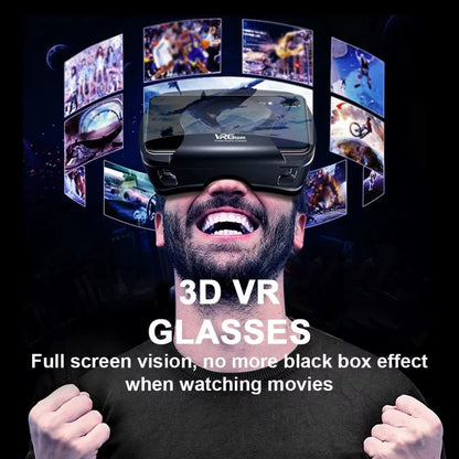 VRG Pro VR Glasses Virtual Reality Headset Devices Viar 3D Helmet Goggles Lenses Smart for Smartphone Cell Phone Game Mobile Set