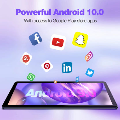 10 Inch Tablet PC with SIM Slot Android 13 64 GB Quad Core Touch Screen Wifi GPS Support 3G Phone Call